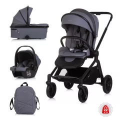   Chipolino Magnum 3az1-ben multifunkciós babakocsi - Anthracite