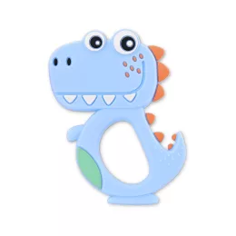 Baby Care szilikon rágóka - Dino Lucky Blue