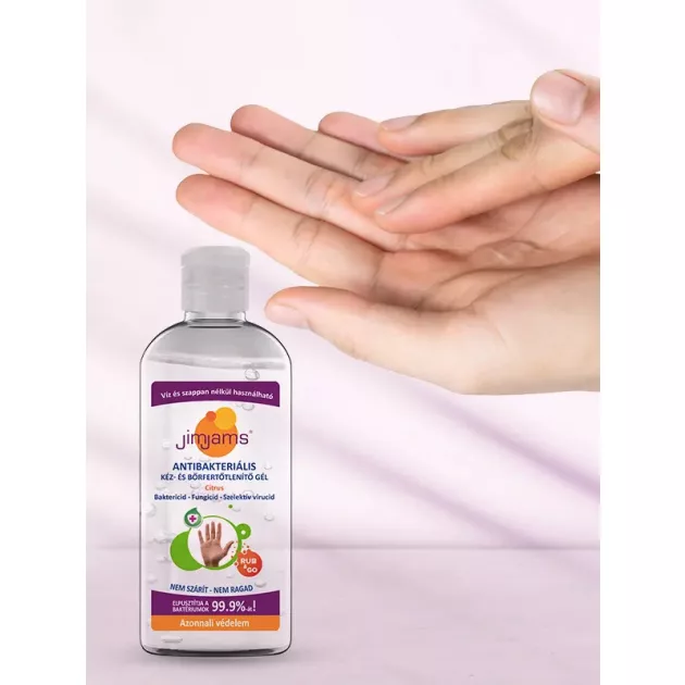 JimJams Antibakteriális kéz- és bőrfertőtlenítő gél, 100 ml