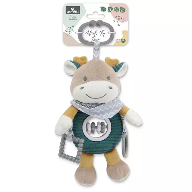 Lorelli Toys plüss csörgőjáték - Kék Szarvas