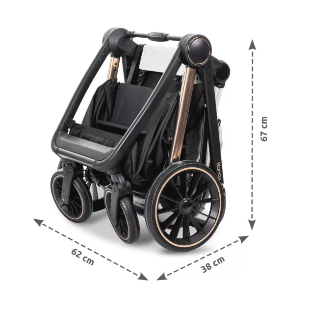Lorelli Bianca multifunkciós babakocsi + adapter - Grey