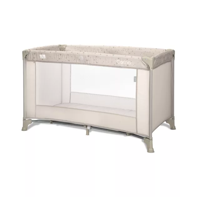 Lorelli Carina 1 fix utazóágy - Beige Stars