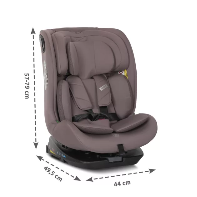 Lorelli Rodeo 360 isofix autósülés 40-150cm - Dark Pink