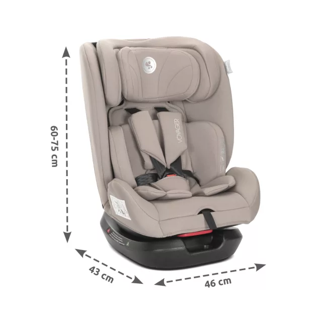 Lorelli Voyager i-Size autósülés 40-150cm + nyakpárna - Black