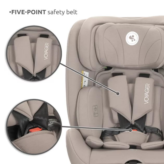 Lorelli Voyager i-Size autósülés 40-150cm + nyakpárna - Grey