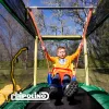 Chipolino Playground Trambulin 200 cm csúszdával, létrával - green