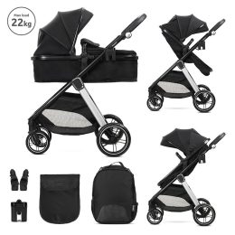   Lorelli Aspen babakocsi mózessé alakítható sport résszel - Black