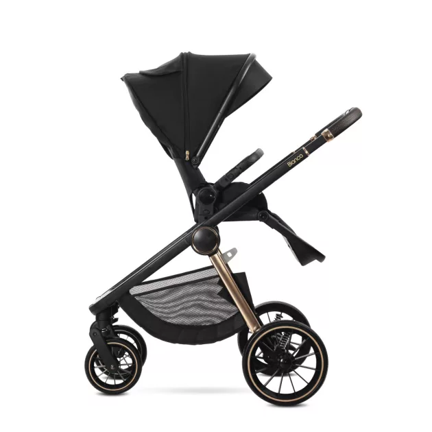 Lorelli Bianca 3az1-ben újszülött babakocsi Lorelli Aria Luxe hordozóval - Black (2 doboz)