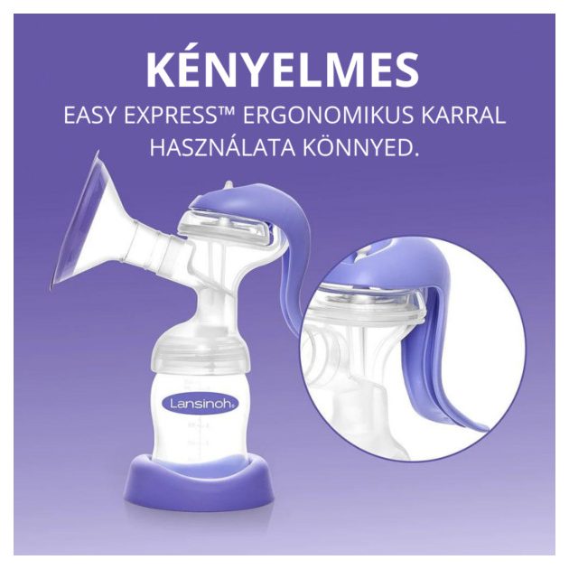 Lansinoh 2 fázisú kézi mellszívó + ajándék Soothies® regeneráló mellpárna szett