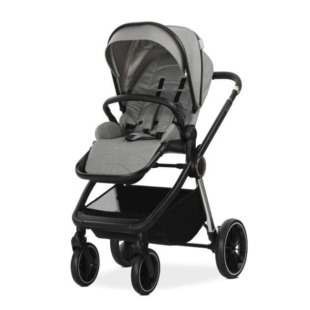 Lorelli Bianca 3az1-ben újszülött babakocsi Lorelli Aria Luxe hordozóval - Grey (2 doboz)