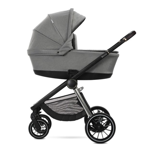 Lorelli Bianca 3az1-ben újszülött babakocsi Lorelli Aria Luxe hordozóval - Grey (2 doboz)