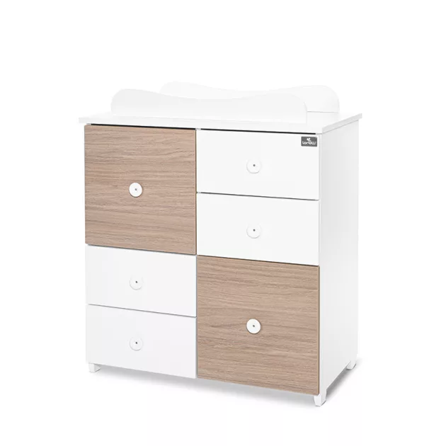 Lorelli Cupboard pelenkázó komód - White & Amber ÚJ