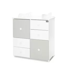   Lorelli Cupboard pelenkázó komód - White & Milky Green ÚJ
