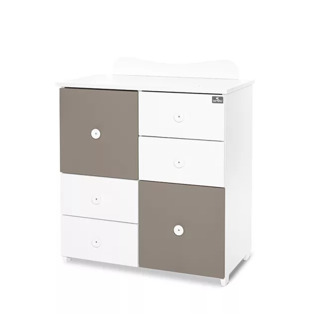 Lorelli Cupboard pelenkázó komód - White & String ÚJ