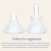 Lansinoh Cumisüveg közepes folyású etetőcumival + fedéllel, 240 ml