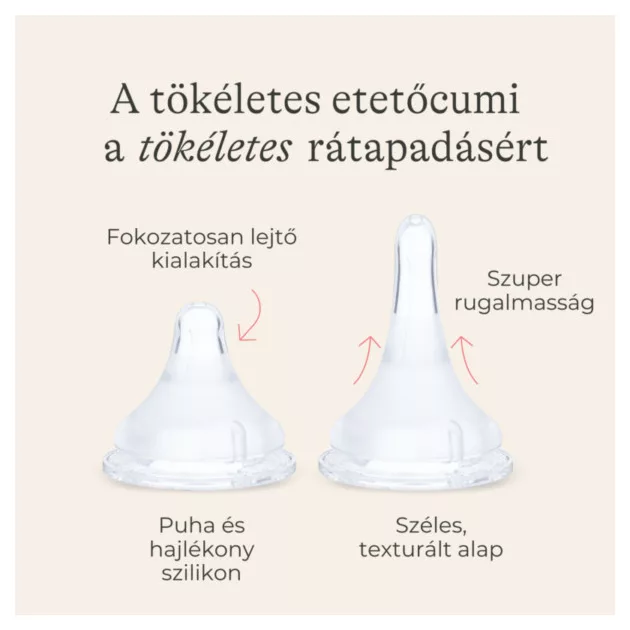 Lansinoh 2 db cumisüveg közepes folyású etetőcumival + 2 db fedéllel, 240 ml