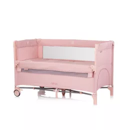   Chipolino Relax multifunkciós utazóágy - Pink Marshmellow Linen