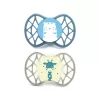 Nuvita Symmetric Air55 2db-os cumi szett 0+ - Powder Blue/Sage Green - tigris/zsiráf 70652