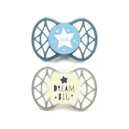   Nuvita Symmetric Air55 2db-os cumi szett 0+ - Powder Blue/Sage Green - csillag/álom 70652