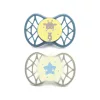 Nuvita Symmetric Air55 2db-os cumi szett 0+ - Powder Blue/Sage Green - zsiráf/csillag 70652