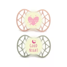   Nuvita Symmetric Air55 2db-os cumi szett 0+ - English Rose/Sage Green - szív/hold 70652