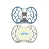 Nuvita Orthosoft Air55 2db-os cumi szett 6+ - Powder Blue/Sage Green - zebra/bajusz 70842