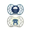 Nuvita Orthosoft Air55 2db-os cumi szett 6+ - Powder Blue/Sage Green - felhő/kutya 70842