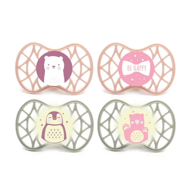 Nuvita Orthosoft Air55 4db-os cumi szett 6+ - English Rose/Sage Green - 70844 maci, pingvin, behappy