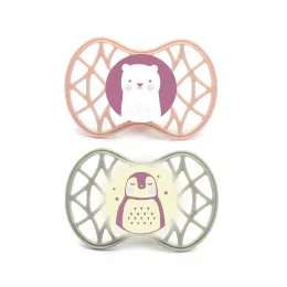   Nuvita Symmetric Air55 2db-os cumi szett 6+ - English Rose/Sage Green - maci/pingvin 70852