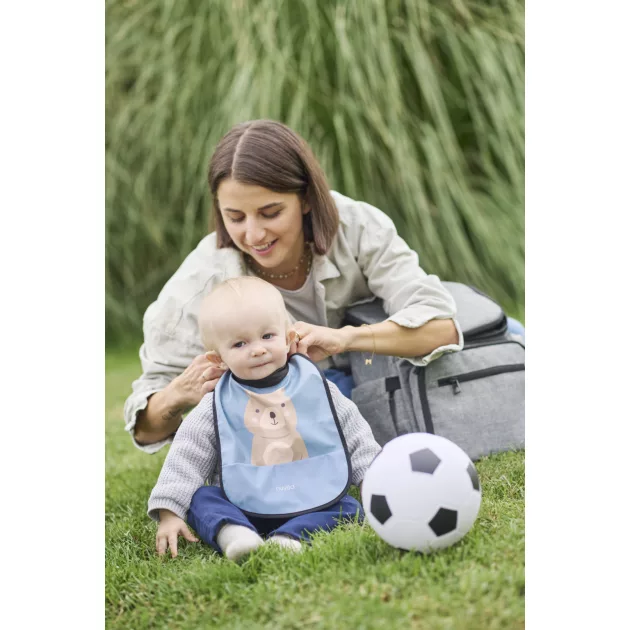 Nuvita 2db-os vízálló előke - Powder Blue/Sage Green 4371