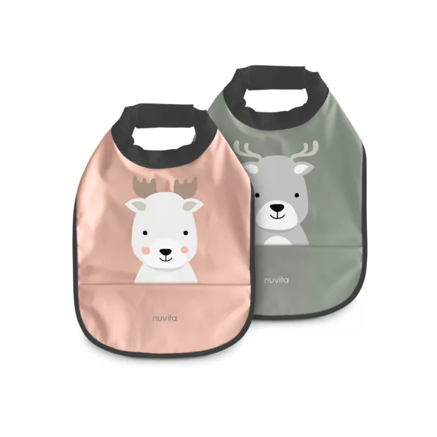 Nuvita 2db-os vízálló előke - English Rose/Sage Green 4371