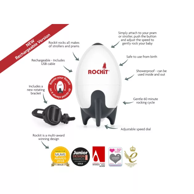 Rockit MK2 Rechargeable babakocsiringató