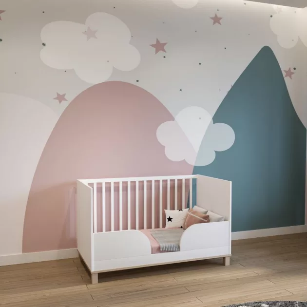 Todi Misty 70x140-es átalakítható babaágy - Fehér (2 doboz)