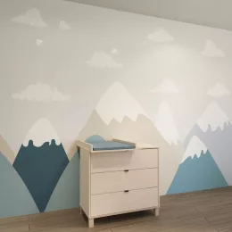   Todi Misty 3 fiókos komód pelenkázó toldalékkal - Kasmír (2 doboz)