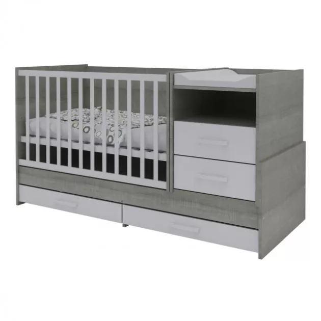 Todi Cube 2 hátsó oldalrács kombiágyhoz (opcionálisan rendelhető fixpálcás oldalrács)