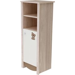   Todi Teddy keskeny nyitott polcos + 1 ajtós szekrény (140 cm magas)