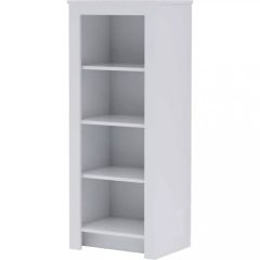   Todi White Bunny keskeny nyitott polcos szekrény (140 cm magas)