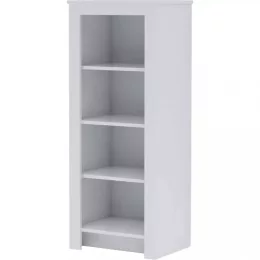   Todi White Bunny keskeny nyitott polcos szekrény (140 cm magas)