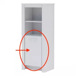 Todi White Bunny ajtó keskeny szekrényhez