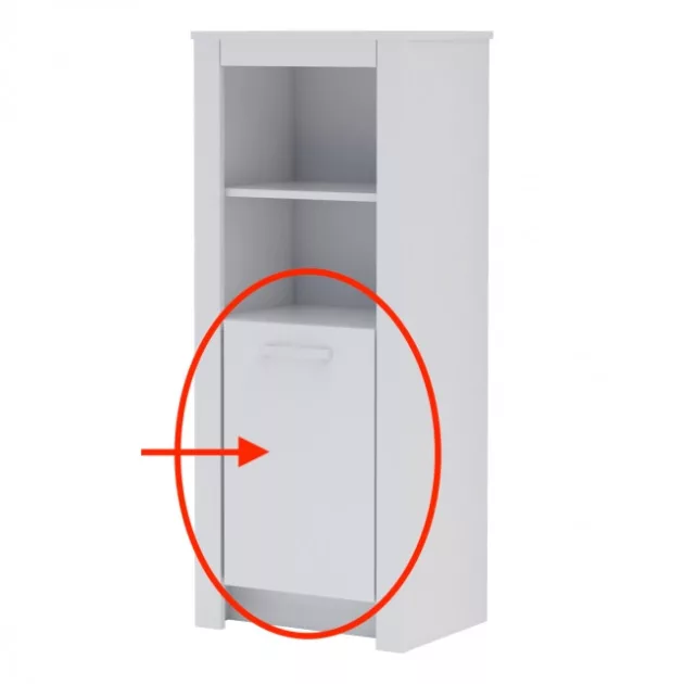 Todi White Bunny ajtó keskeny szekrényhez