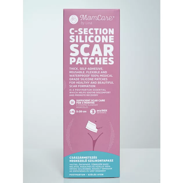 Momcare Császármetszés hegkezelő szilikontapasz 3db L-XL