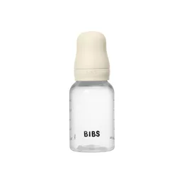 BIBS Cumisüvegszett natúr kaucsuk cumifejjel - Krémfehér