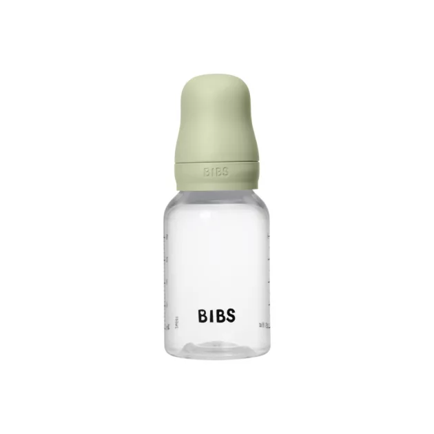 BIBS Cumisüvegszett natúr kaucsuk cumifejjel - Zsálya
