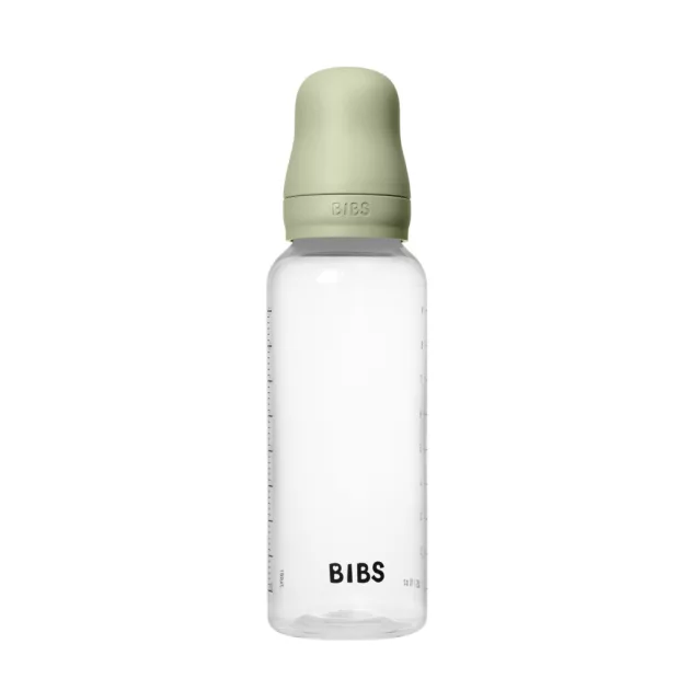BIBS Cumisüvegszett 270 ml natúr kaucsuk cumifejjel - Zsálya