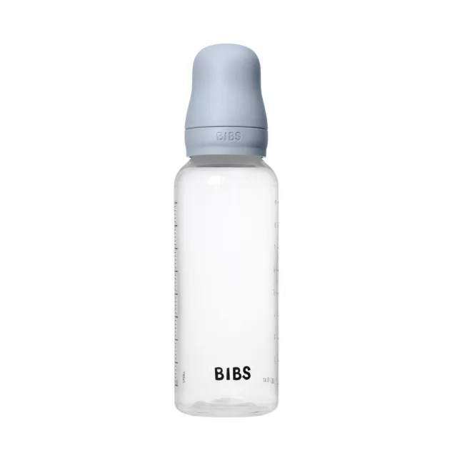 BIBS Cumisüvegszett 270 ml szilikon cumifejjel - Pasztellkék