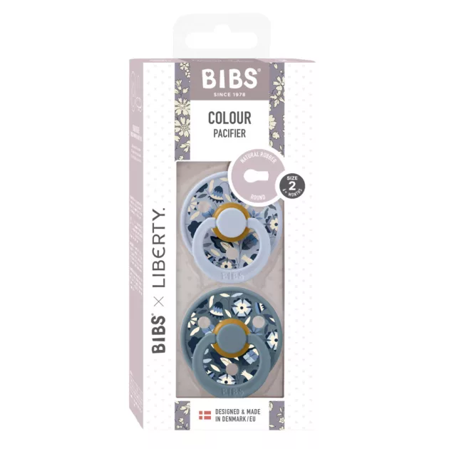 BIBS x Liberty 2-es szett Colour Bobo Cumi 6-18 hó - Hamvaskék Mix