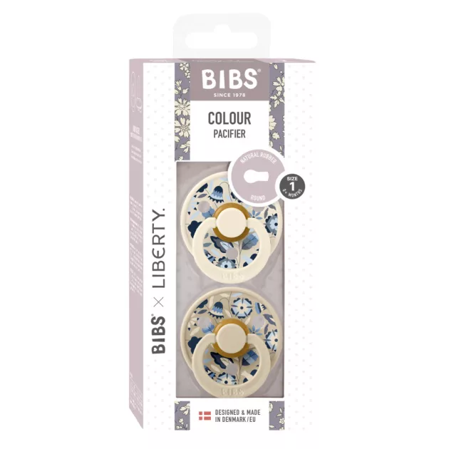 BIBS x Liberty 2-es szett Colour Bobo Cumi 0-6 hó - Krémfehér Mix