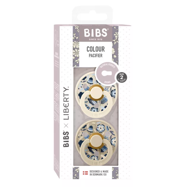 BIBS x Liberty 2-es szett Colour Bobo Cumi 6-18 hó - Krémfehér Mix