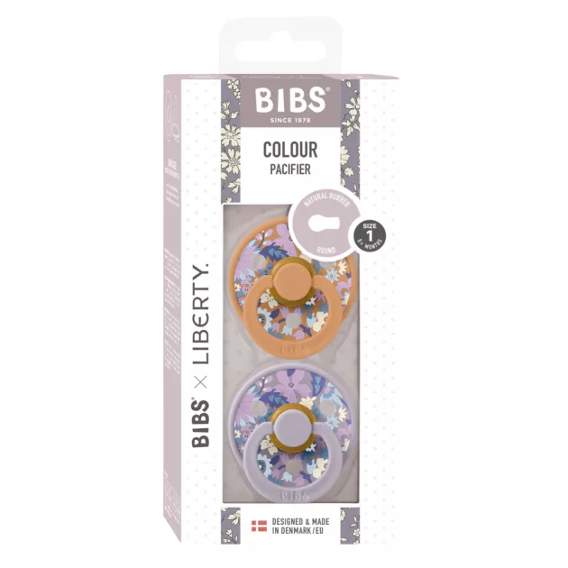 BIBS x Liberty 2-es szett Colour Cumi 0-6 hó - Nyári Virágzás Sütőtök Mix