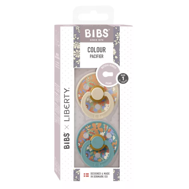 BIBS x Liberty 2-es szett Colour Cumi 0-6 hó - Nyári Virágzás Vanília Mix